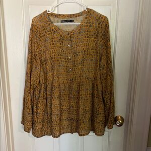 Gudrun Sjoden button down tunic with pockets size L